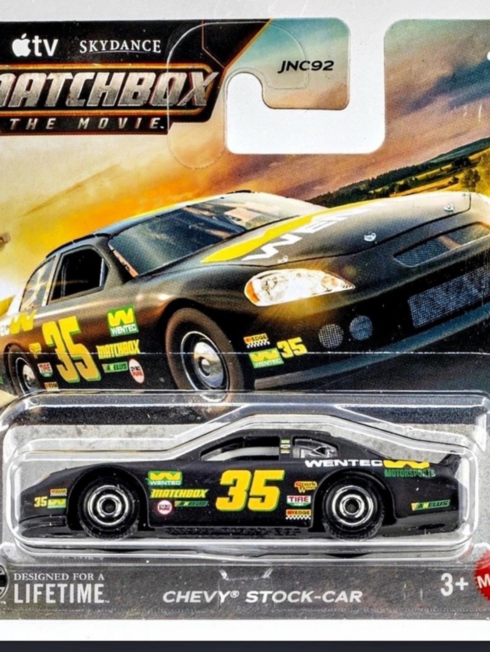 Matchbox WENTEC #35 Chevy Stock-Car The Movie Die-Cast Car NWT
